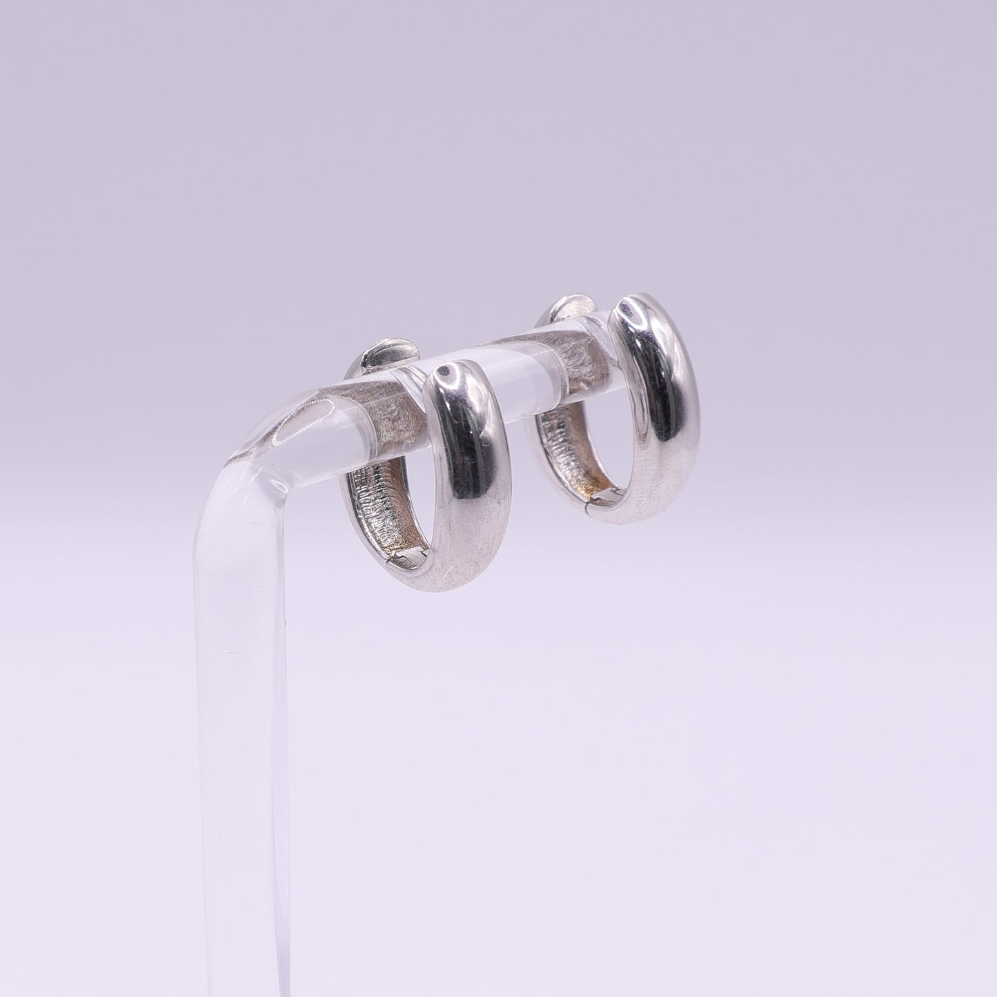 Second-Hand 9ct White Gold Mini Hoop Earrings