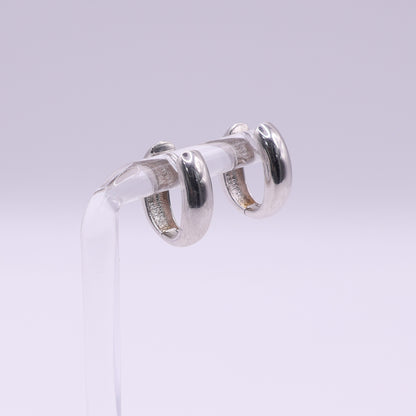 Second-Hand 9ct White Gold Mini Hoop Earrings