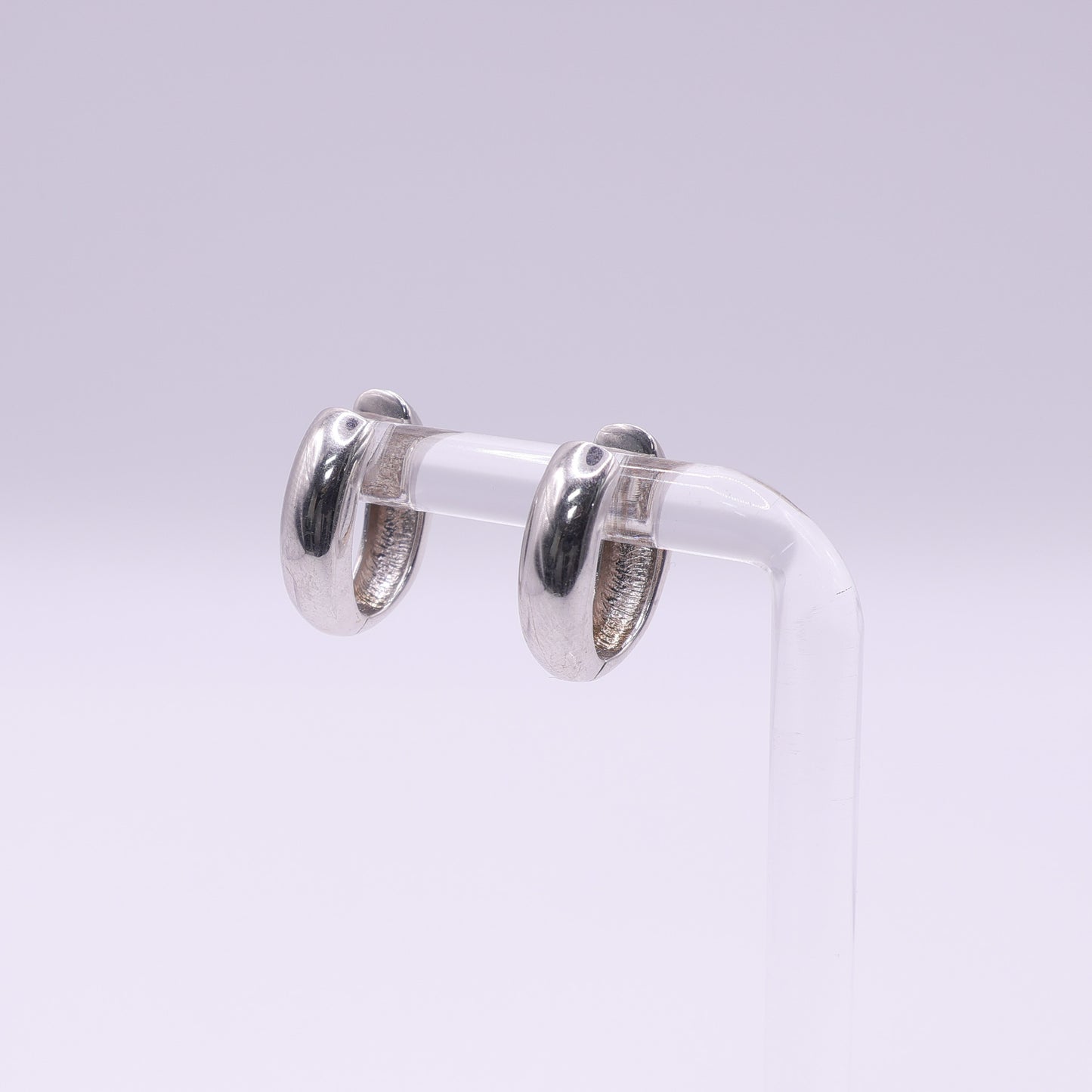 Second-Hand 9ct White Gold Mini Hoop Earrings