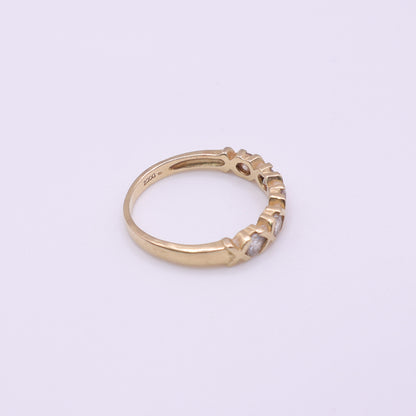 Second-Hand 14ct Yellow Gold Five-Stone Half Eternity Ring