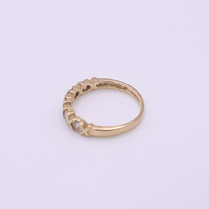 Second-Hand 14ct Yellow Gold Five-Stone Half Eternity Ring