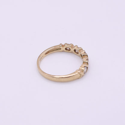 Second-Hand 14ct Yellow Gold Five-Stone Half Eternity Ring