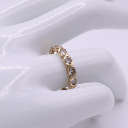 Second-Hand 14ct Yellow Gold Five-Stone Half Eternity Ring