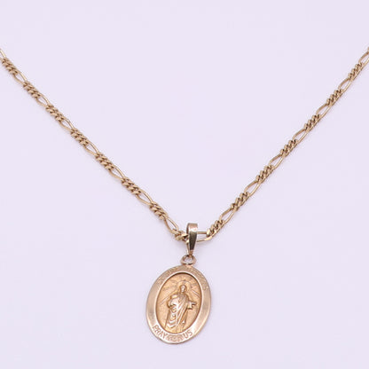 14ct Yellow Gold St Jude Pendant Necklace
