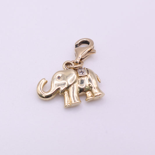 Second Hand 14ct Yellow Gold Elephant Charm
