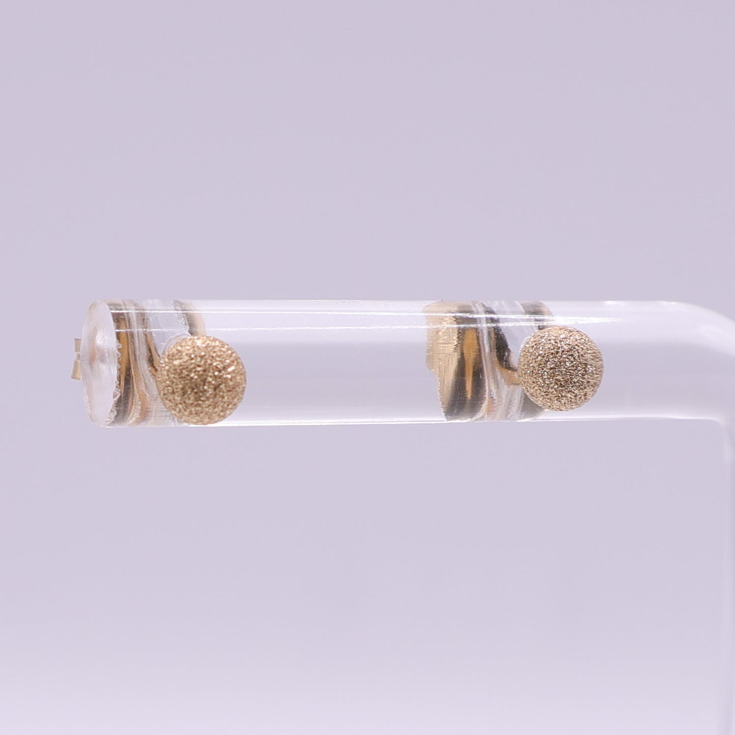 18ct Yellow Gold Textured Ball Stud Earrings