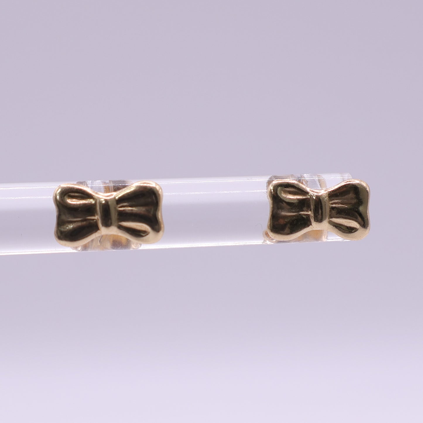 Second Hand 18ct Yellow Gold Bow Stud Earrings