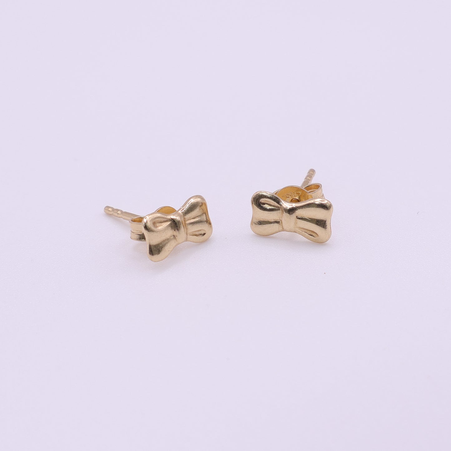 Second Hand 18ct Yellow Gold Bow Stud Earrings