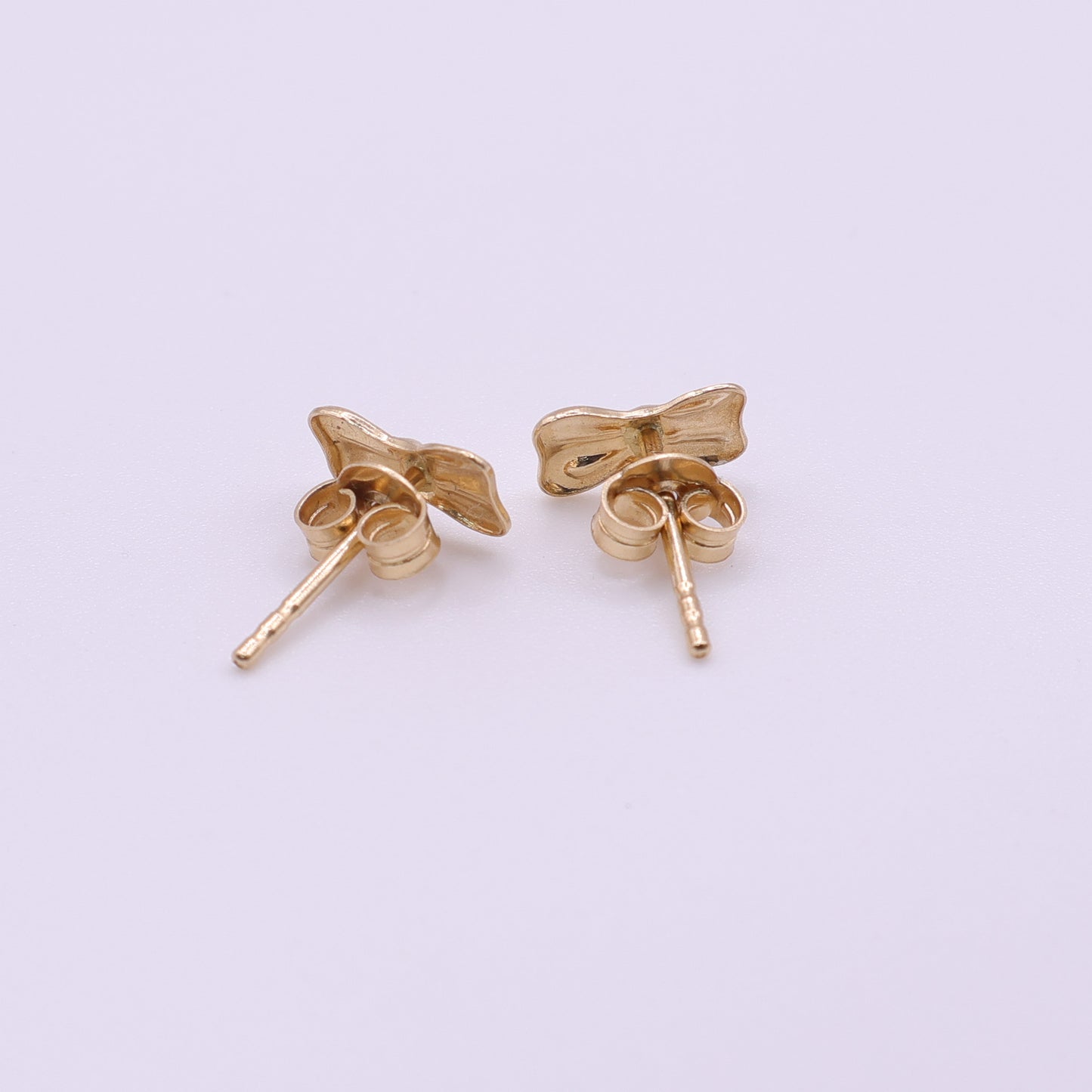 Second Hand 18ct Yellow Gold Bow Stud Earrings