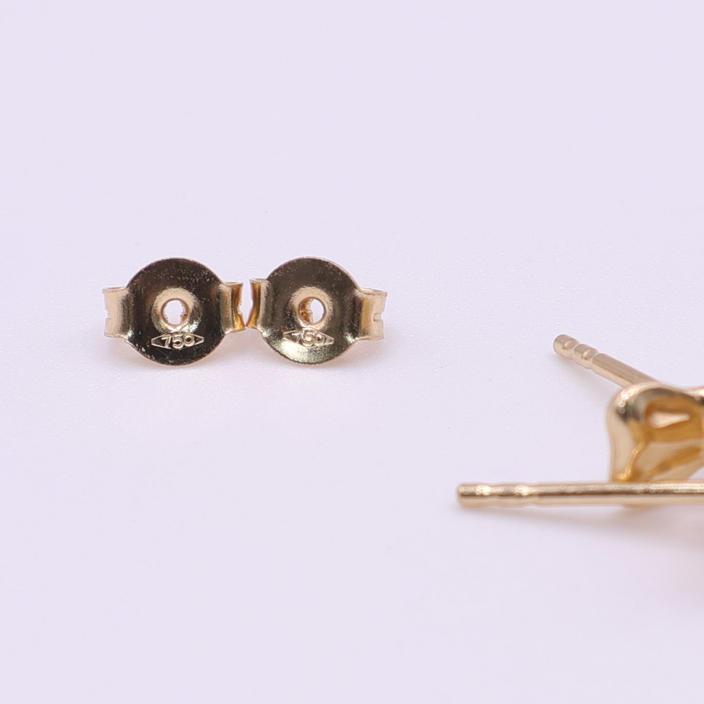 Second Hand 18ct Yellow Gold Bow Stud Earrings