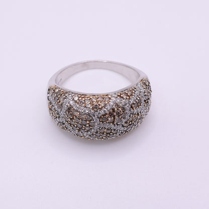 Second Hand 18K White Gold Diamond Pavé Band Ring