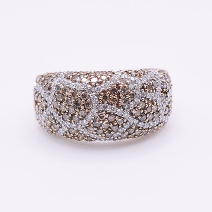 Second Hand 18K White Gold Diamond Pavé Band Ring