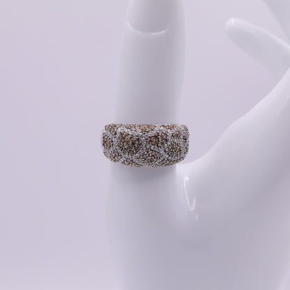 Second Hand 18K White Gold Diamond Pavé Band Ring