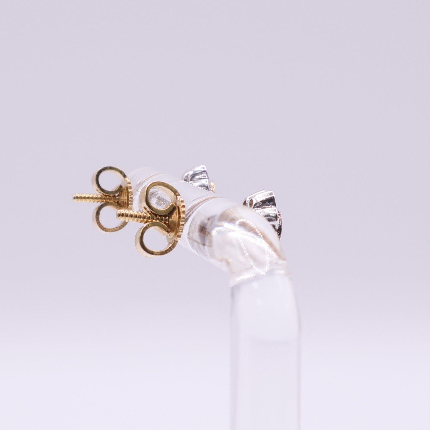 Second Hand 18ct Yellow Gold Ruby and Diamond Cluster Stud Earrings