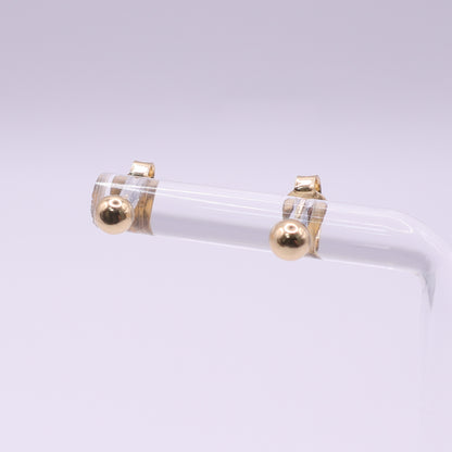 Second Hand 18ct Yellow Gold Ball Stud Earrings