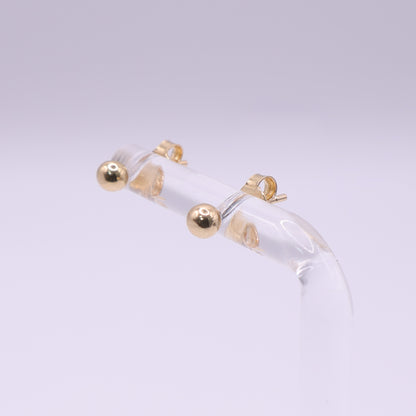 Second Hand 18ct Yellow Gold Ball Stud Earrings