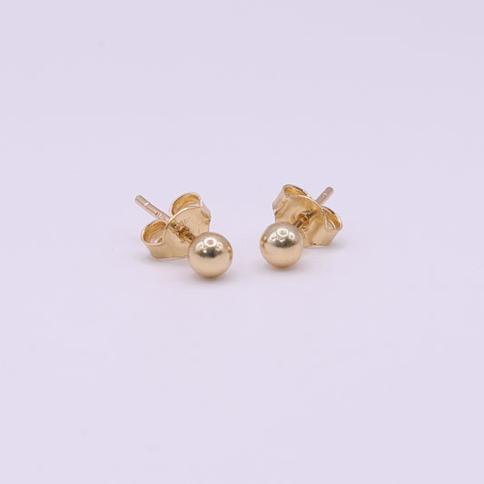 Second Hand 18ct Yellow Gold Ball Stud Earrings