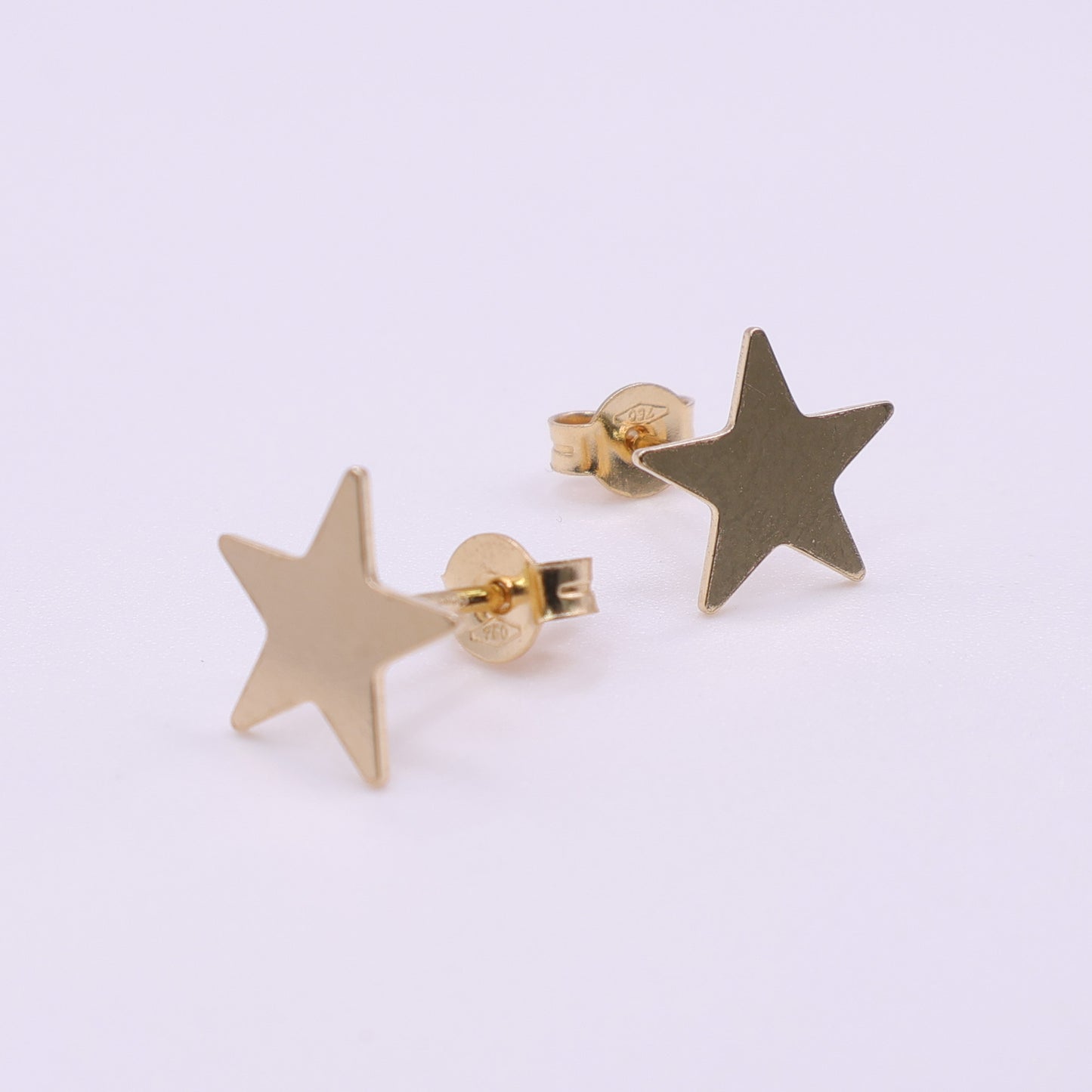 Second Hand 18ct Yellow Gold Star Stud Earrings