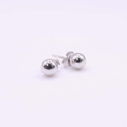 Second Hand 18ct White Gold Ball Stud Earrings