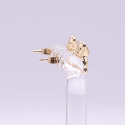 Second Hand 18ct Yellow Gold Teddy Bear Stud Earrings