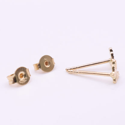 Second Hand 18ct Yellow Gold Butterfly Stud Earrings