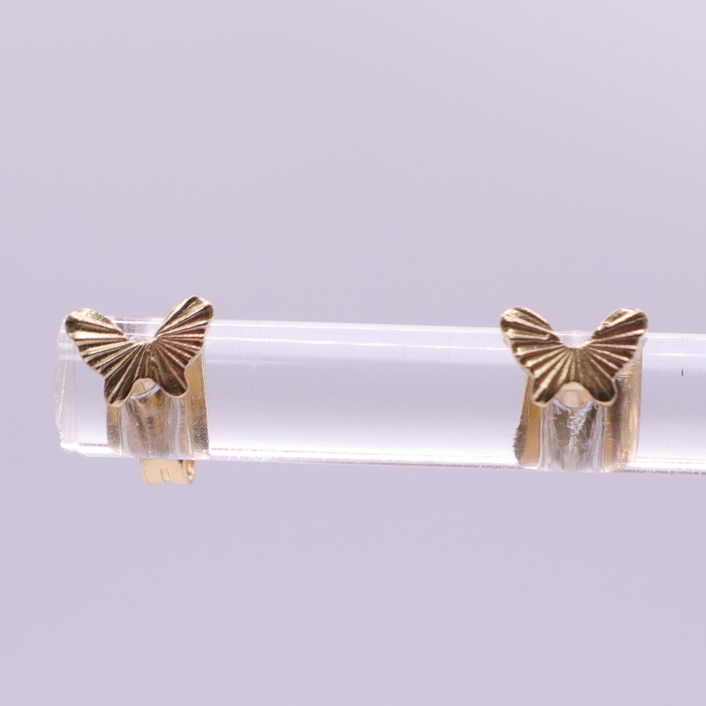 Second Hand 18ct Yellow Gold Butterfly Stud Earrings