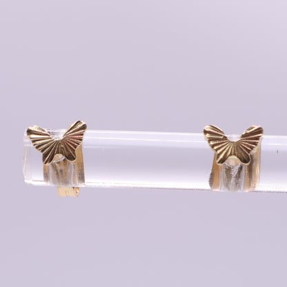 Second Hand 18ct Yellow Gold Butterfly Stud Earrings