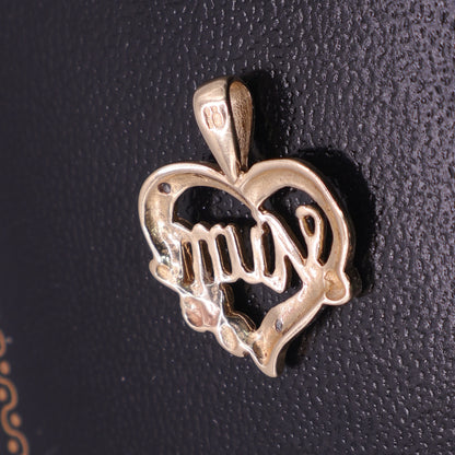 Second Hand 9ct Yellow Gold Mum Pendant