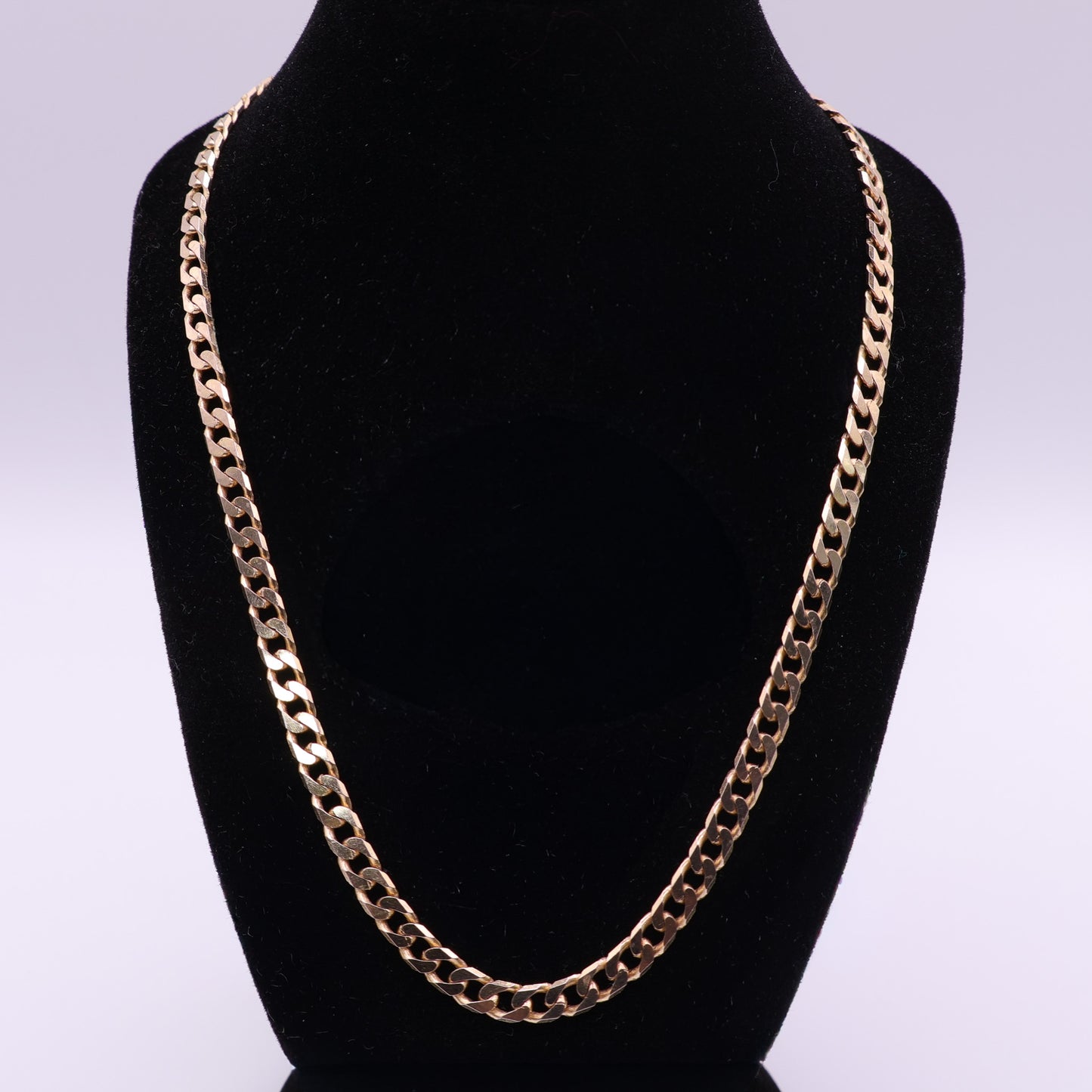 Second Hand 9ct Gold 20 Inch Curb Chain Necklace
