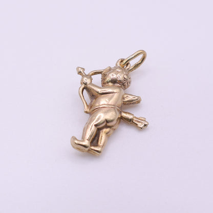 Second Hand 9ct Yellow Gold Cherub Pendant