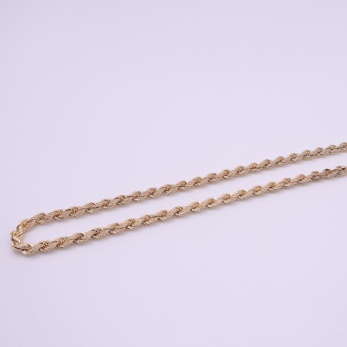 Second Hand 9ct Yellow Gold Rope Chain Necklace – 18 Inch