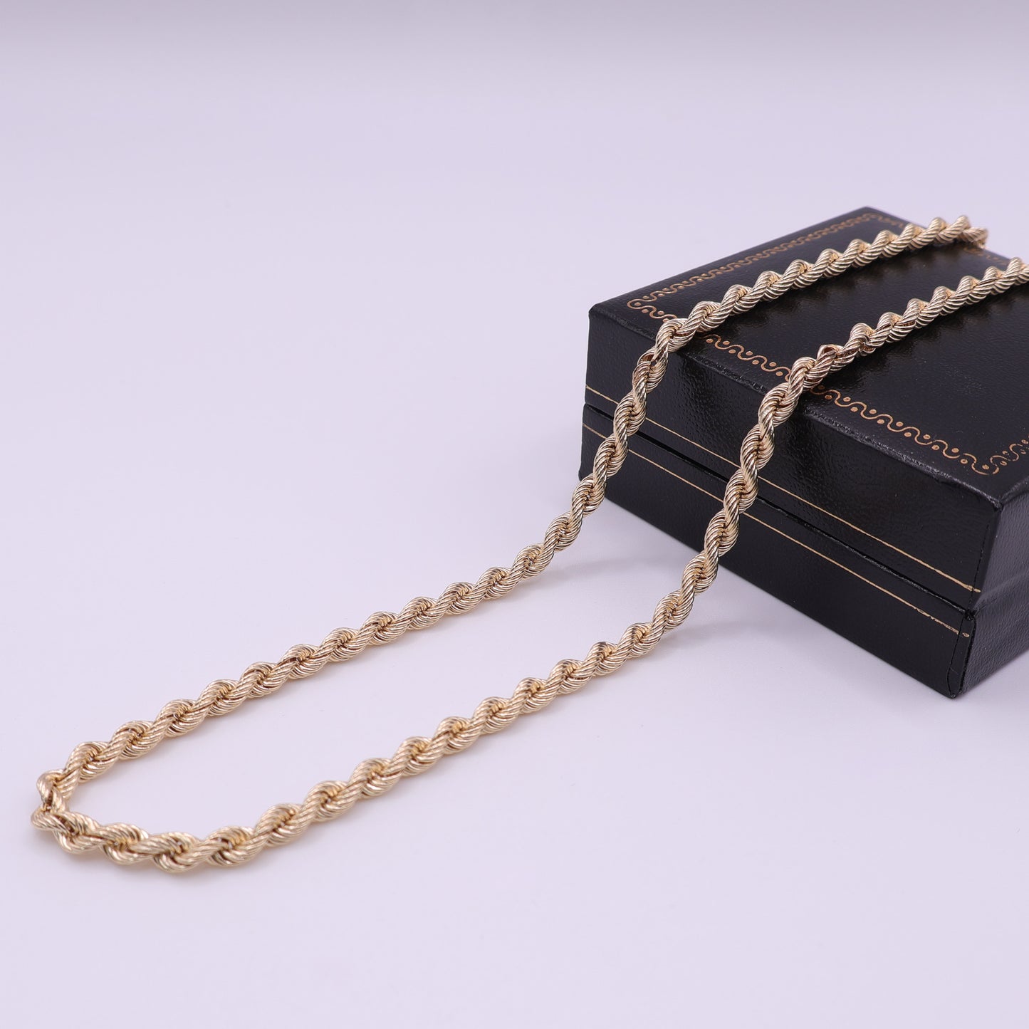 Second Hand 9ct Yellow Gold Rope Chain Necklace – 18 Inch