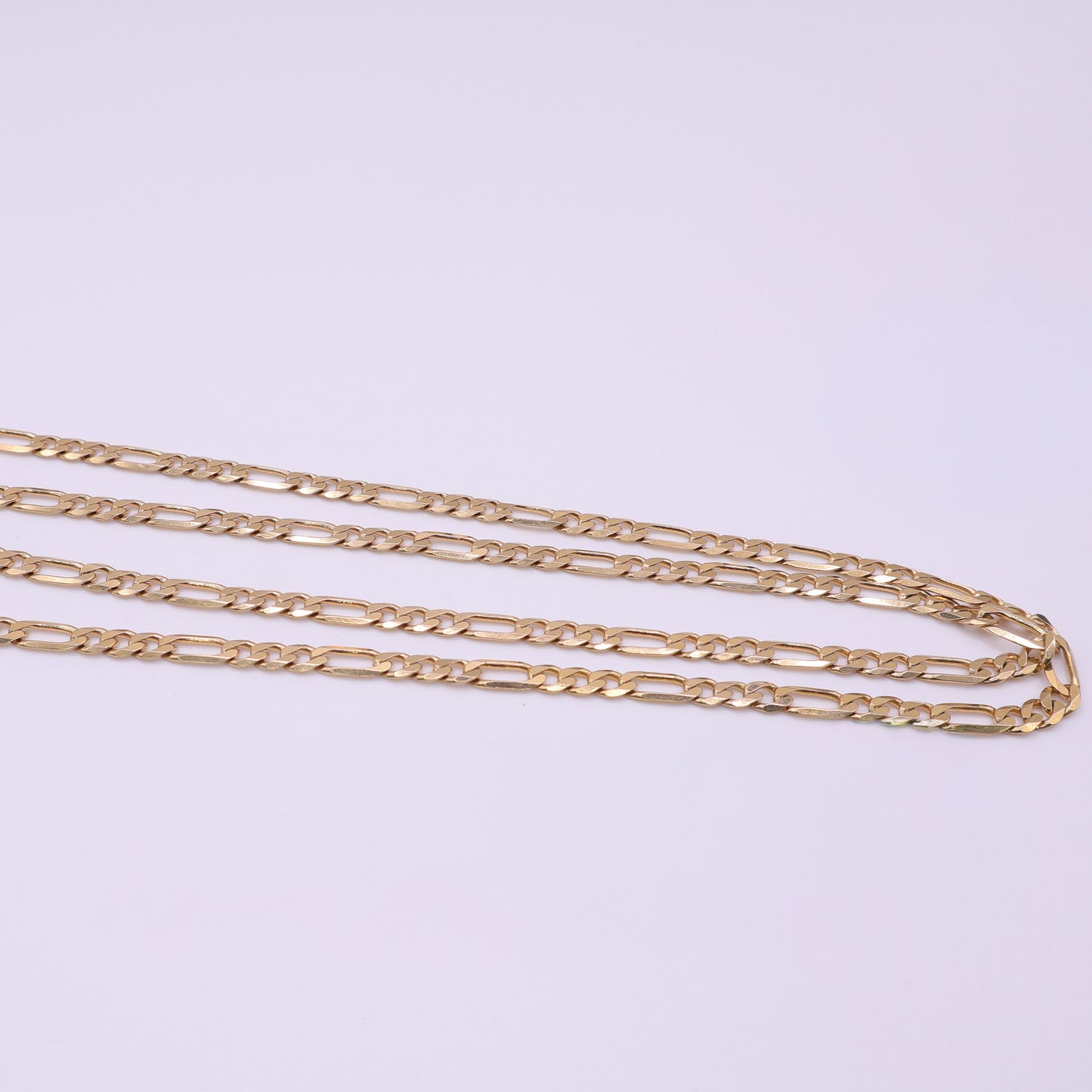 Second Hand 9ct Yellow Gold Figaro Chain Necklace 30 Inch
