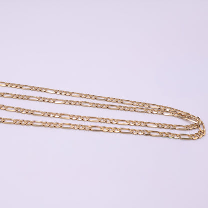 Second Hand 9ct Yellow Gold Figaro Chain Necklace 30 Inch