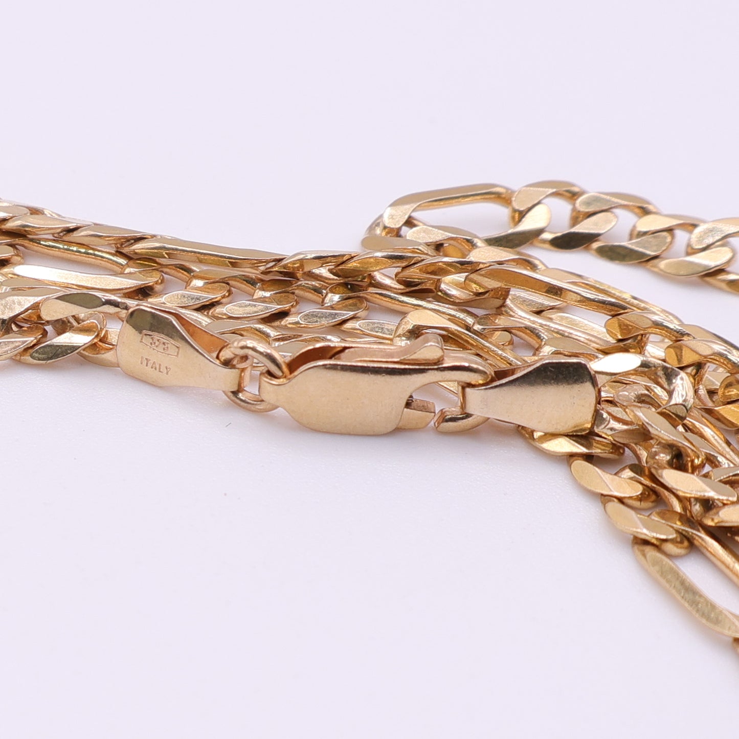 Second Hand 9ct Yellow Gold Figaro Chain Necklace 30 Inch