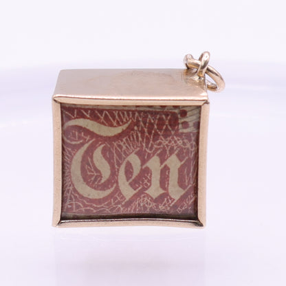 Second Hand 9ct Gold In Emergency Break Glass Ten Shilling Note Pendant