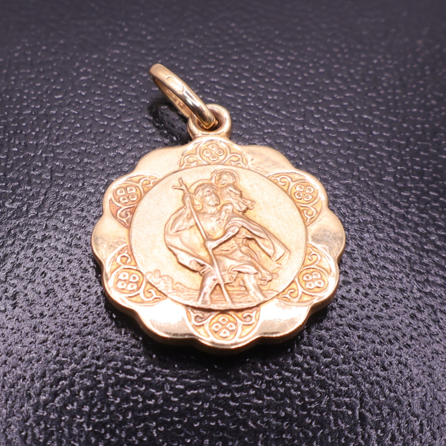 Second-Hand 9ct Gold St Christopher Medallion Charm