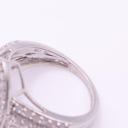 Second-Hand 10ct White Gold Marquise Diamond Cluster Ring