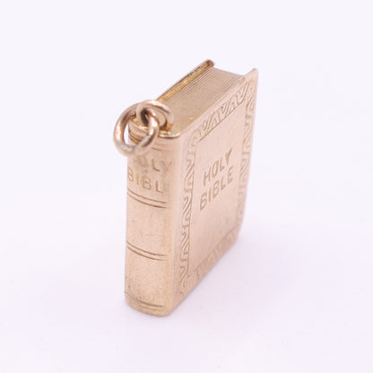 Second-Hand 9ct Yellow Gold Holy Bible Book Charm