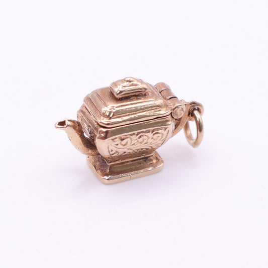 Second-Hand 9ct Yellow Gold Opening Teapot Charm