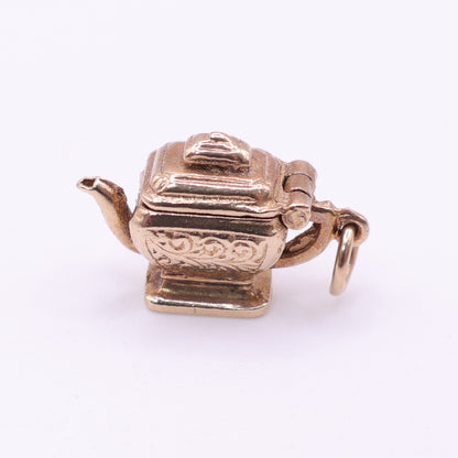 Second-Hand 9ct Yellow Gold Opening Teapot Charm