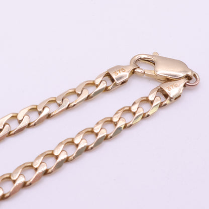 Second Hand 9ct Yellow Gold Curb Link Chain Necklace – 22 Inch