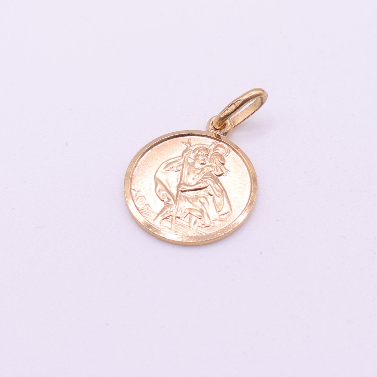 Second Hand 9ct Yellow Gold Mini St Christopher Pendant