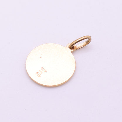 Second Hand 9ct Yellow Gold Mini St Christopher Pendant