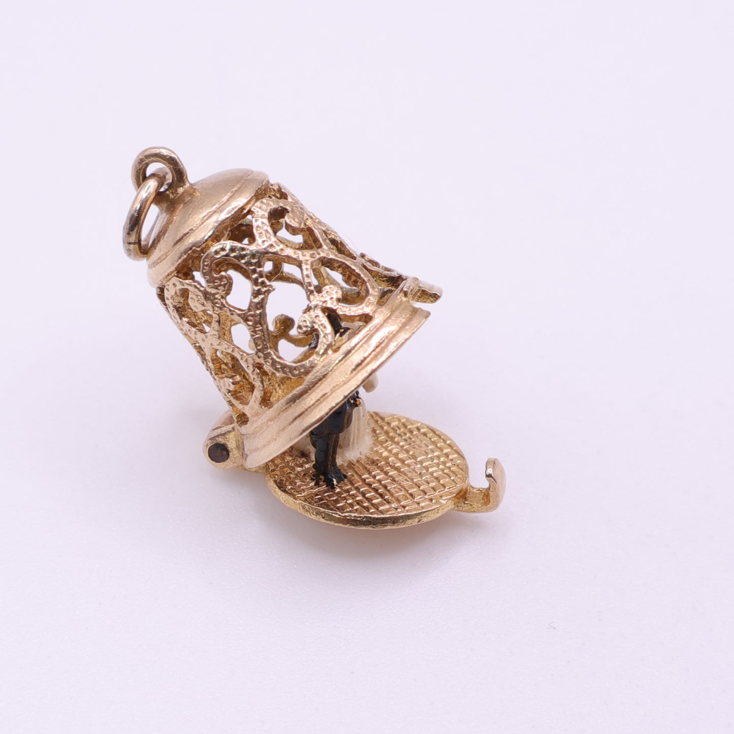 Second Hand 9ct Yellow Gold Opening Bell Charm