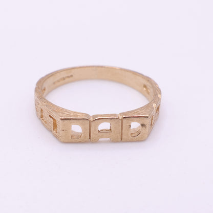 9ct Yellow Gold DAD Ring