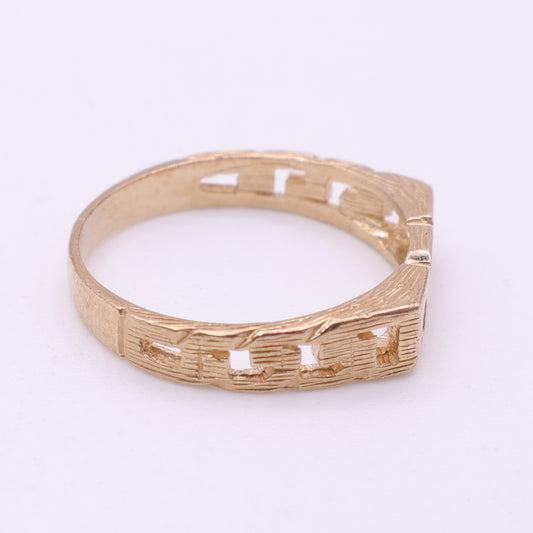 9ct Yellow Gold DAD Ring