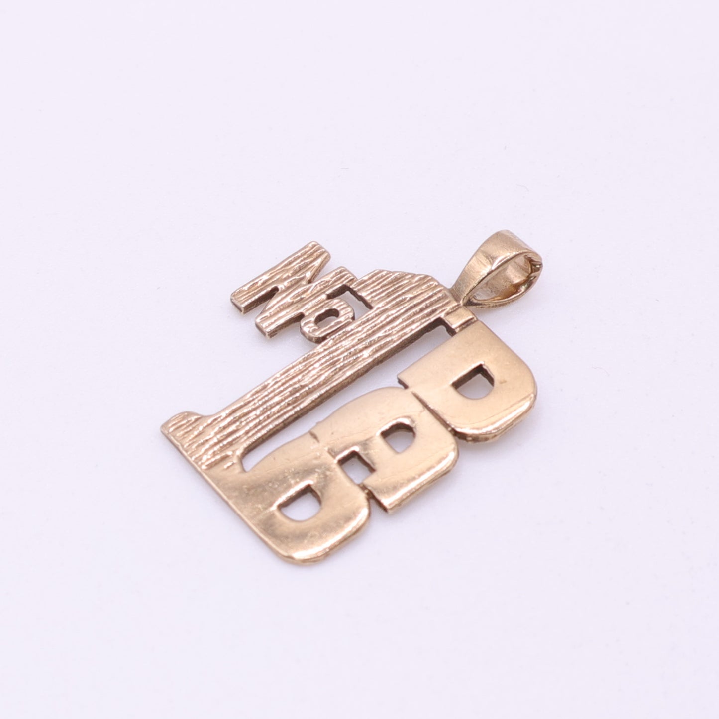 Second-Hand 9ct Yellow Gold ‘No.1 Dad’ Pendant