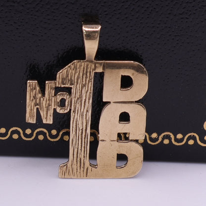 Second-Hand 9ct Yellow Gold ‘No.1 Dad’ Pendant