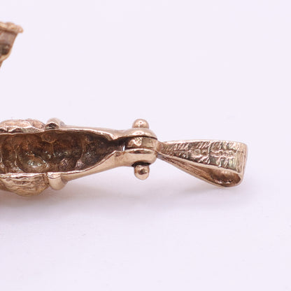 Second-Hand 9ct Yellow Gold Articulated Clown Charm with Coloured Stones